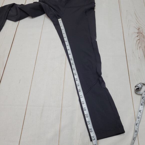 Lululemon Pace Rival crop leggings black mesh 22" - Picture 3 of 9